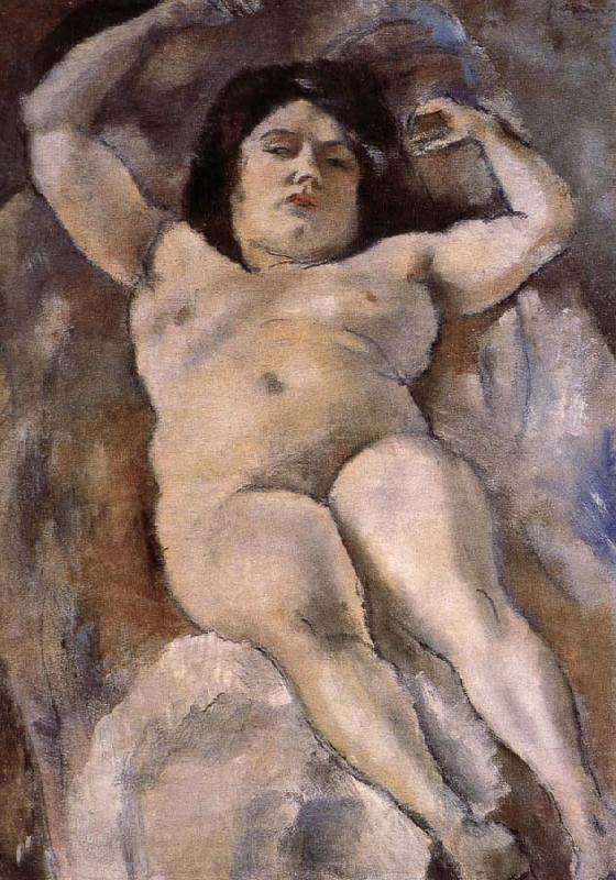 Jules Pascin Fat woman at the Guli street